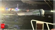 Hong Kong plane crash: Cargo jet skids off runway into sea; two dead