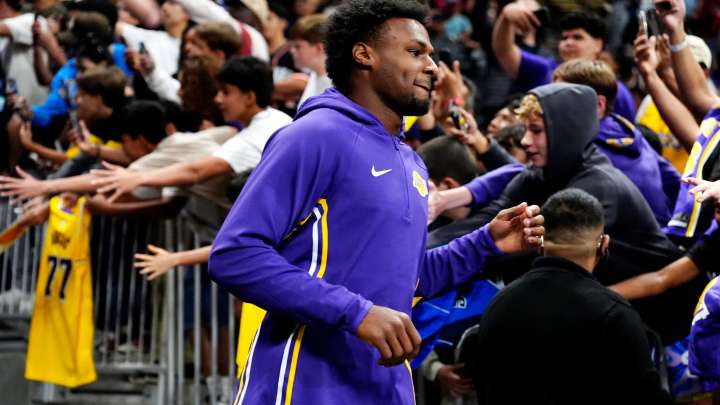 Scenes from the Los Angeles Lakers preseason basketball game against the Phoenix Suns