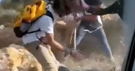 Israeli settlers beat Palestinian farmers on video as attacks mount during West Bank olive harvest