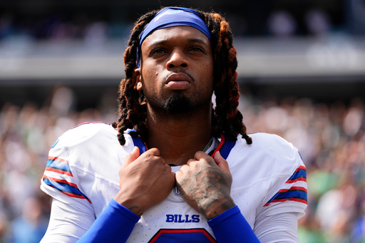 Bills descartan a Hamlin y Sanders por lesiones para enfrentar a los Falcons