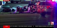 Critical crash shuts down westbound lanes of Illinois Road near Meijer