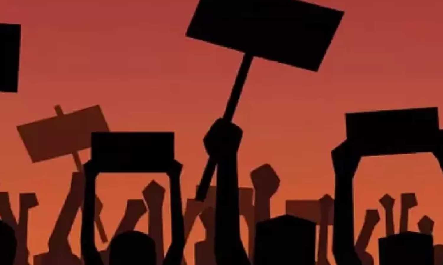 BJP cadre protest citing security lapse in Coimbatore