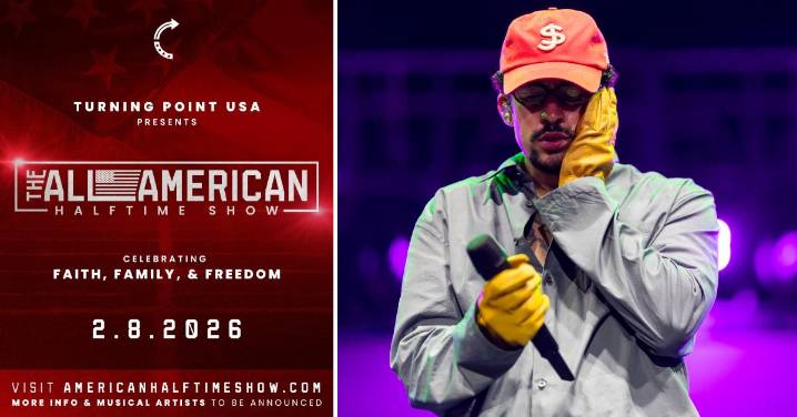 'Blatant Racism Is Infuriating': Turning Point USA Sparks Controversy With 'All-American' Super Bowl Halftime Show Amid Bad Bunny Drama