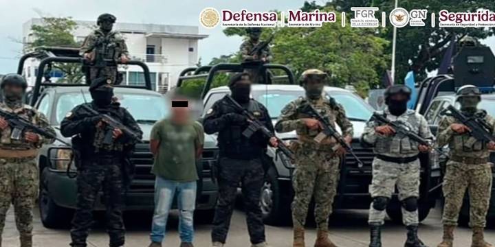 Cae en Tabasco a ‘El Chuacheneger’, presunto jefe de plaza del CJNG y  generador de violencia en Chontalpa