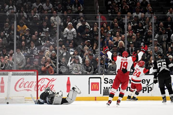Kings’ rally stalls in overtime loss to Hurricanes