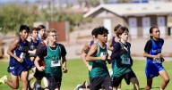 Cross country team race at Ray Reynolds Invitational