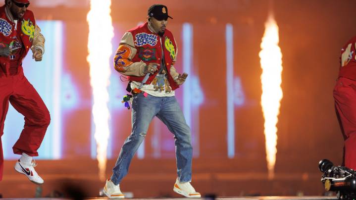 Chris Brown performs at the Alamodome Sept. 27