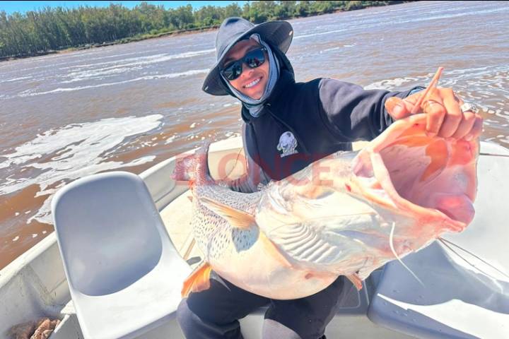 Pescaron enorme surubí en el río Uruguay y lo devolvieron al agua: “fue una maravilla”
