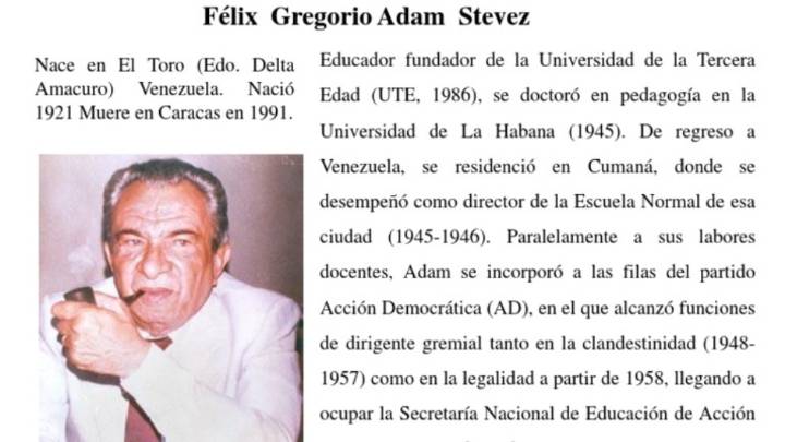 «En la Facultad de Humanidades y Educación el nuevo Decano designado fue el deltano Felix Adam»