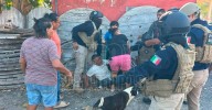 Pese a altercados y bloqueo, desalojan a habitantes de la 23 de Marzo en Reynosa