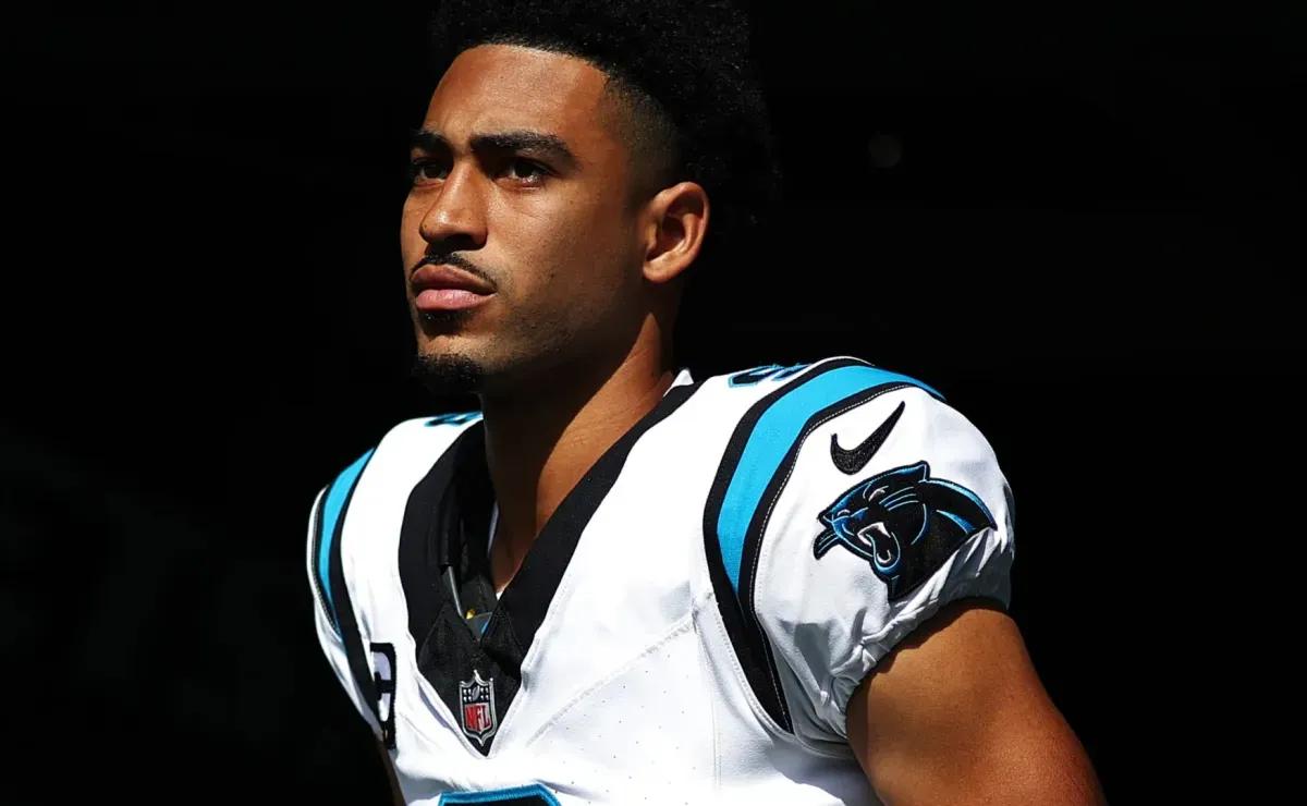 Why is Bryce Young not playing today for Panthers vs Bills in Week 8 of 2025 NFL season?