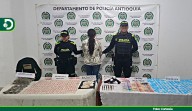 Capturan en Abejorral a una mujer con más de 1.200 dosis de droga, un arma y dinero en efectivo