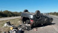 Una familia mendocina volcó en San Luis: murieron un joven y una bebé