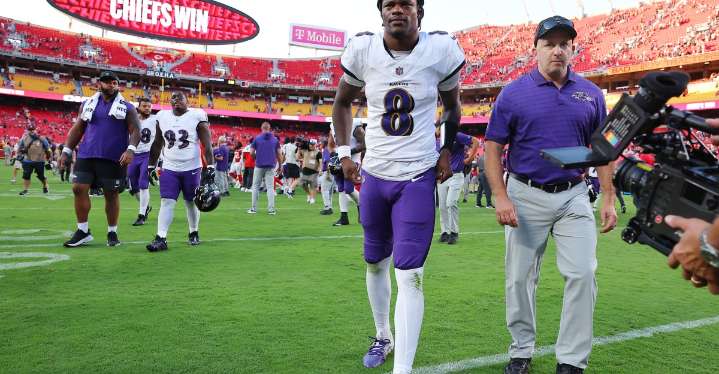 Ravens rule QB Lamar Jackson out vs. Bears