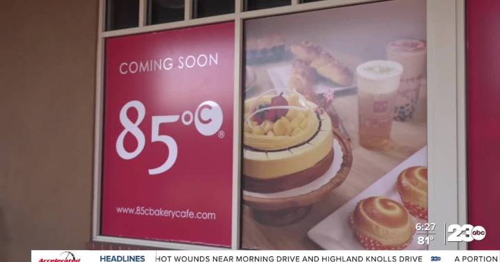 85°C Bakery announces new Bakersfield location at The Marketplace on Ming Avenue