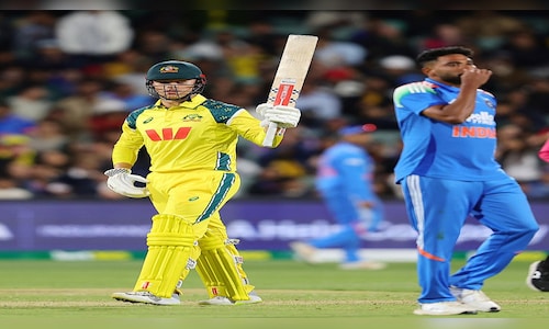 Australia clinch ODI series win with two-wicket victory against India at Adelaide