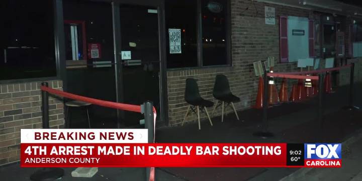 Fourth arrest made in deadly shooting at Anderson bar