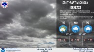 Cold front brings rain, possible thunderstorms to Southeast Michigan