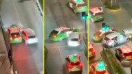 Video muestra choque entre auto robado y patrulla de Carabineros durante cinematográfica persecución en Independencia