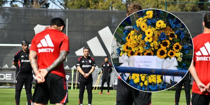 El minuto de silencio del plantel de River en homenaje a Miguel Ángel Russo y el gesto del club en el último adiós que se realiza en la Bombonera