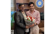 Satish discusses  promotion of  cricket infrastructure development with BCCI president