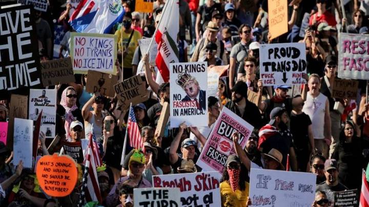 'No Kings' Protests Sweep US Cities As Demonstrators Rally Against President Donald Trump; Videos Surface