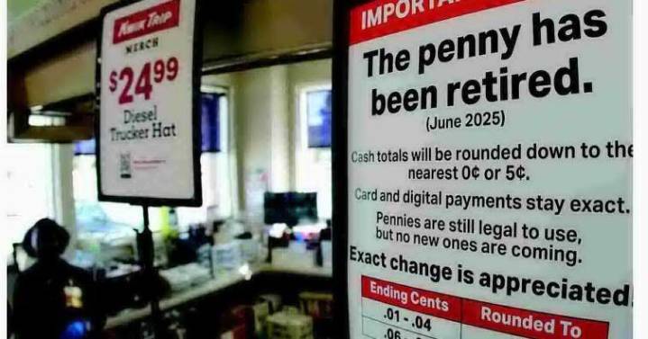 Banks, retailers run short on pennies as production stops