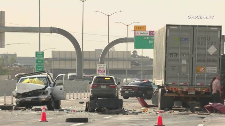 10 Freeway crash Ontario: Big rig driver arrested on suspicion of driving under the influence