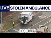 Stolen ambulance crashes in Metro Detroit