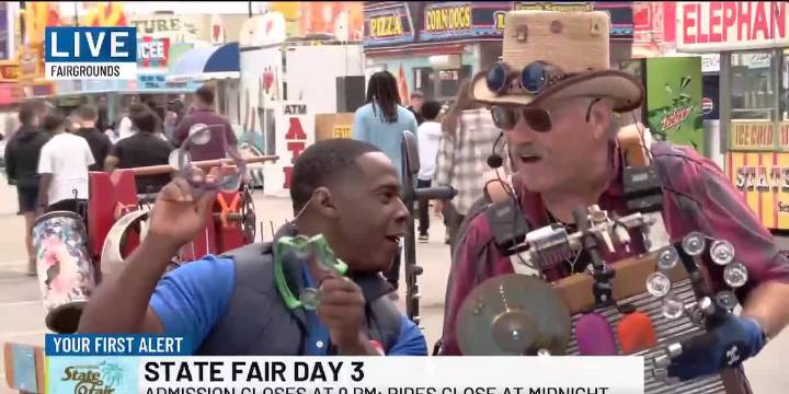 WATCH: WIS's Jamal Goss joins 'Washboard Willy' for SC State Fair performance