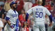 Shohei Ohtani earns the win in postseason pitching debut, Kiké and Teoscar Hernández spark rally as Dodgers steal NLDS Game 1 from Phillies 5