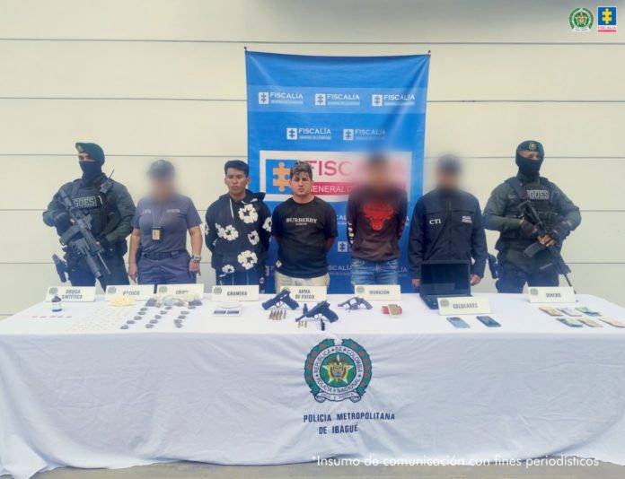 Enviados a la cárcel dos hombres que presuntamente conservaban estupefacientes y armas en un inmueble de zona rural en Tolima