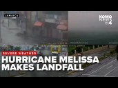 WATCH LIVE: Hurricane Melissa makes landfall in Jamaica Tuesday as a Category 5 storm
