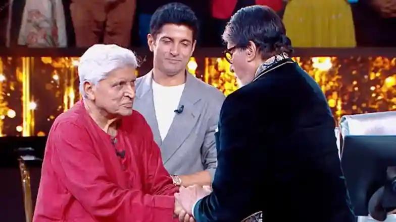 Bollywood KBC Promo: Amitabh Bachchan Recreates ‘Zanjeer’ Moment With Veteran Screenwriter Javed Akhtar in ‘Kaun Banega Crorepati’ (Watch Video)