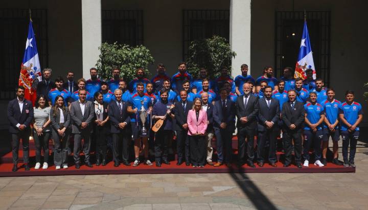 Los «Cóndores» fueron recibidos por el Presidente Boric en La Moneda tras su clasificación al Mundial