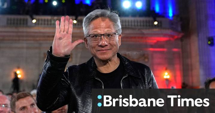 Nvidia share price soars as US chipmaker becomes first company valued at $US5 trillion