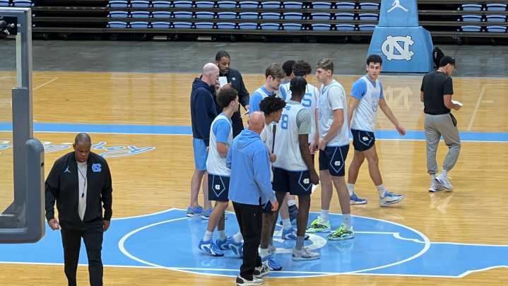 VIDEO from UNC basketball practice ahead of 2025
