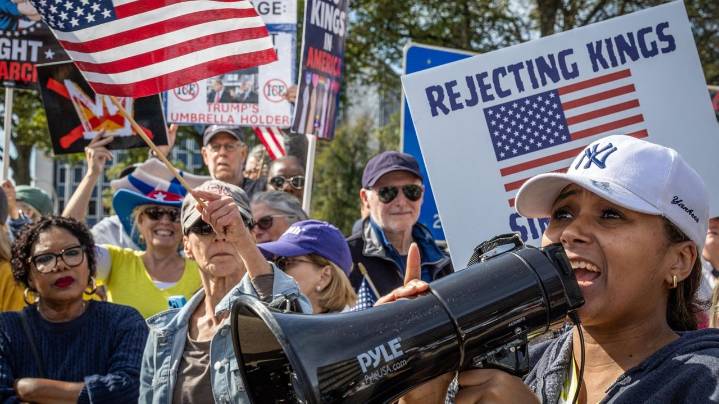 'No Kings' rallies draw thousands protesting Trump across LI