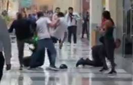 Presuntos farderos, los agresores de guardias en Patio Santa Fe
