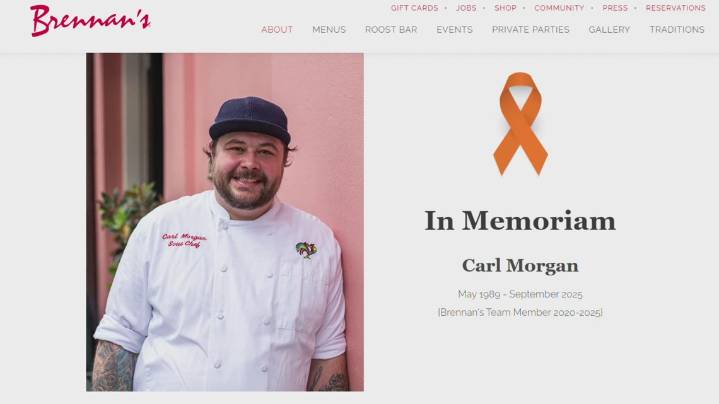 Brennan's honors slain sous chef Carl Morgan at National Fried Chicken Festival