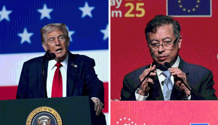 Donald Trump y Gustavo Petro se enfrentan en redes sociales