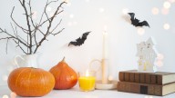 Upcycle Fallen Leaves Into A Boo-Tiful Ghost Garland