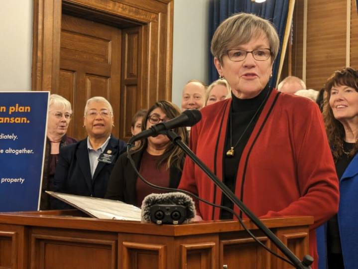 Laura Kelly is suing Kris Kobach for not suing the Trump administration