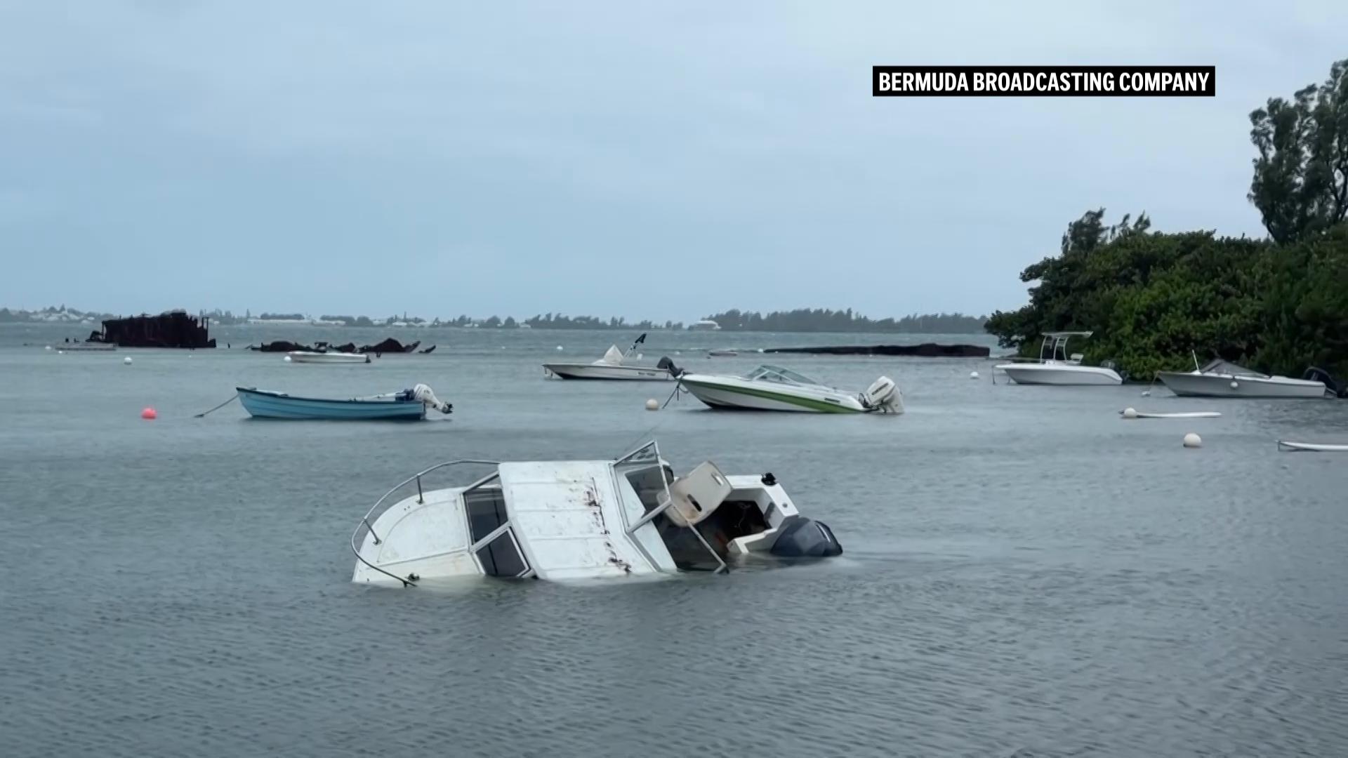 Hurricanes Humberto and Imelda charge toward Bermuda as the tiny island prepares