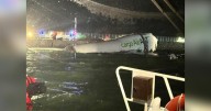Tragedia en Hong Kong: Avión de carga se sale de la pista y cae al mar; hay 2 muertos