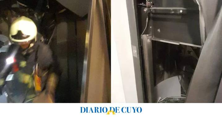 Se desplomó un ascensor desde un séptimo piso y nueve jóvenes quedaron atrapados