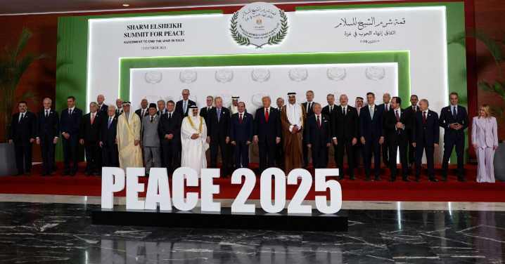 Acuerdo de paz de Gaza: Líderes del mundo firman pacto para el fin de las hostilidades en la franja