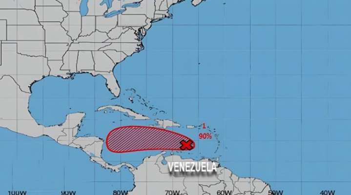Inameh informa sobre perturbación atmosférica por paso de onda tropical número 48
