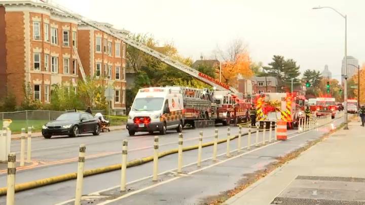 2 people hospitalized after fire at Hartford apartment building