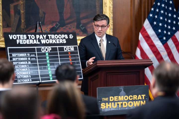 Government shutdown could be the longest ever, Speaker Johnson warns